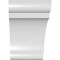 Ekena Millwork 5-in. W x 8-in. D x 8-in. H Olympic Architectural Grade PVC Knee Brace BRCP05X08X08OLY - alternate 3